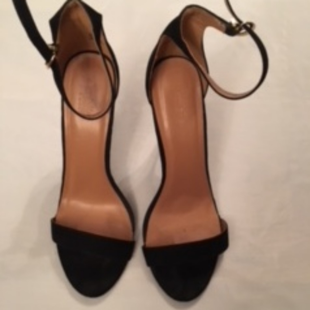 Rebekah - Black Suede Stappy Sandal